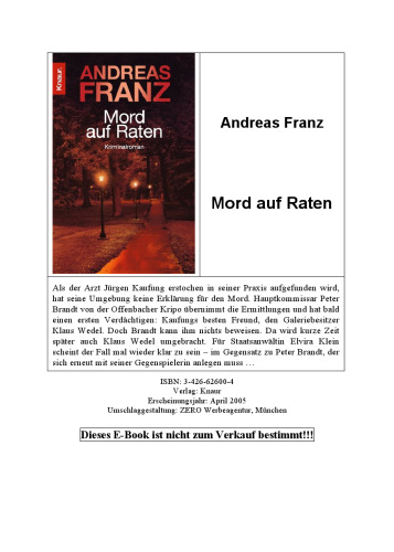 Mord auf Raten