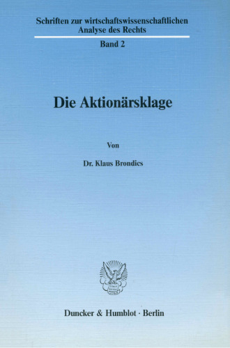 Die Aktionarsklage (German Edition)