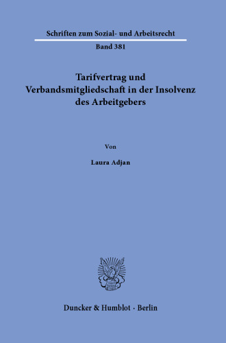 Tarifvertrag und Verbandsmitgliedschaft in der Insolvenz des Arbeitgebers.