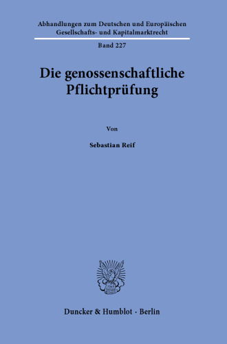 Die genossenschaftliche Pflichtprüfung