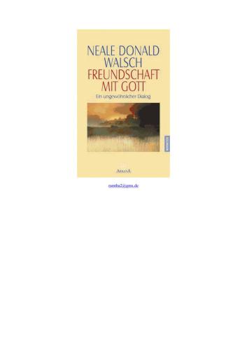 Freundschaft mit Gott. Ein ungewöhnlicher Dialog