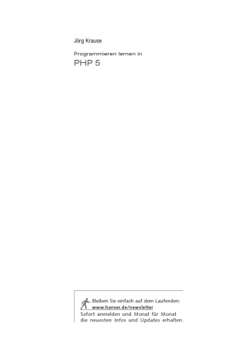 Programmieren lernen in PHP 5