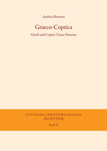 Graeco-Coptica: Greek and Coptic Clause Patterns