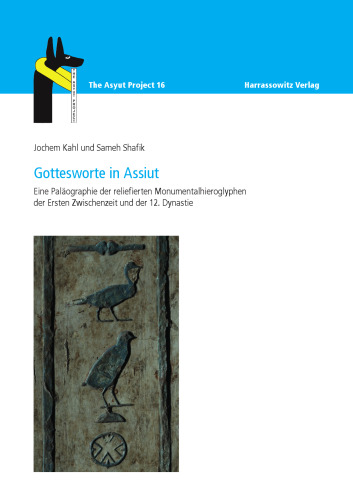 Gottesworte in Assiut: Eine Paläographie der reliefierten Monumentalhieroglyphen der Ersten Zwischenzeit und der 12. Dynastie