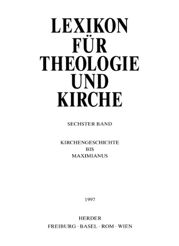 Lexikon für Theologie und Kirche (LThK3) - Band 6