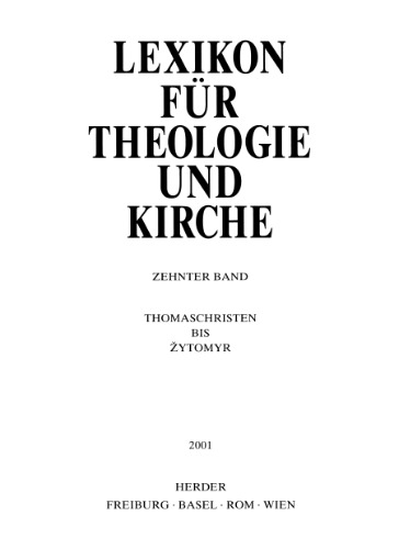Lexikon für Theologie und Kirche (LThK3) - Band 10