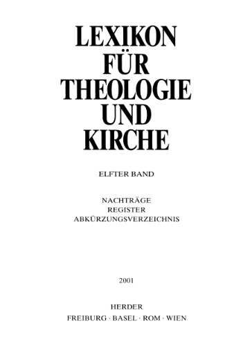 Lexikon für Theologie und Kirche (LThK3) - Band 11