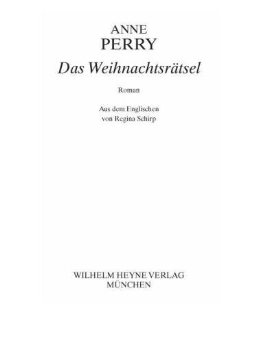 Das Weihnachtsrätsel. Roman
