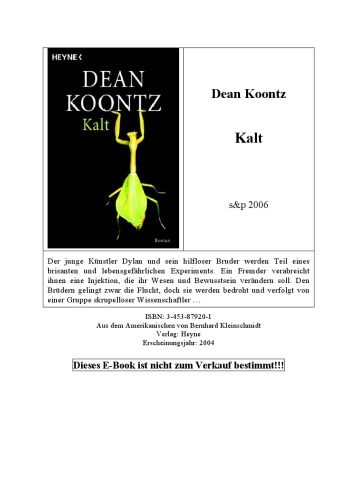 Kalt : Roman