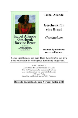Geschenk für eine Braut. Geschichten