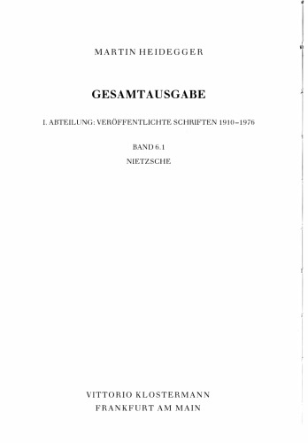 Nietzsche I