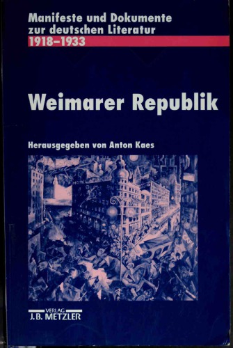 1918-1933: Weimarer Republik