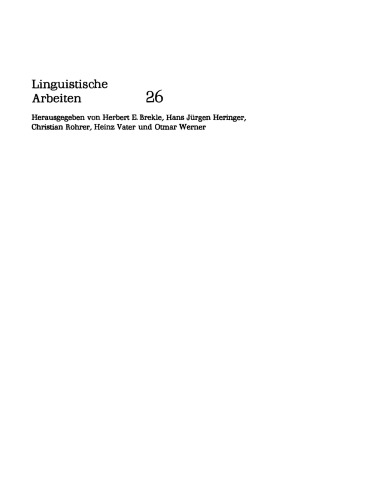 Transformative, intransformative und kursive Verben