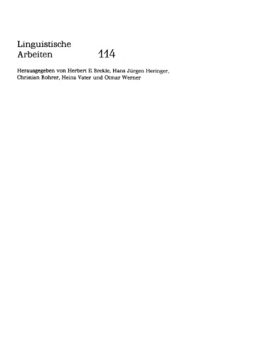 Experiments in Comparative Intonation: A Case Study of English and German (Linguistische Arbeiten)