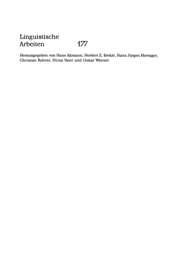 Process Linguistics : Exploring the Processual Aspects of Language and Language Use, and the Methods of Their Description (Linguistische Arbeiten, vol