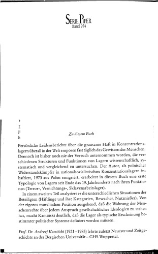 Konzentrationslager 1896 bis heute