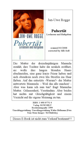 Pubertät. Loslassen und Haltgeben