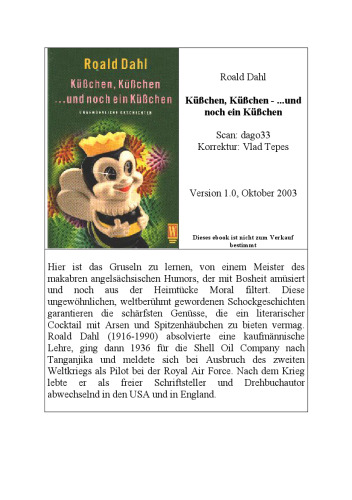 Küßchen, Küßchen - ....und noch ein Küßchen. Ungewöhnliche Geschichten