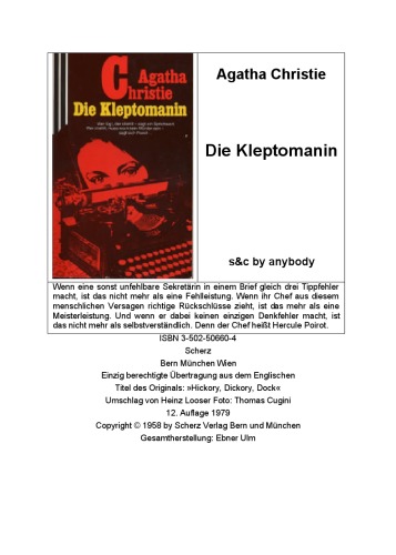 Die Kleptomanin. Mit Hercule Poirot.