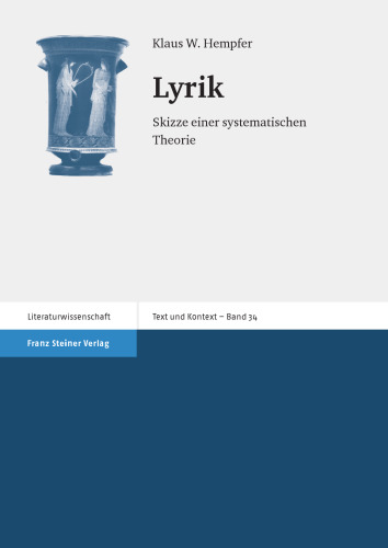 Lyrik: Skizze einer systematischen Theorie