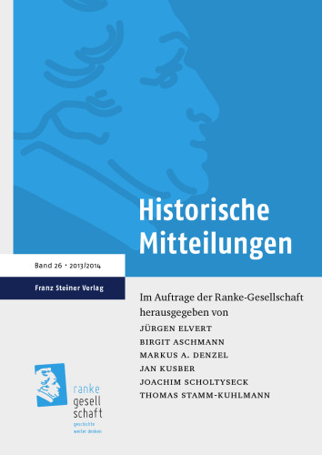 Historische Mitteilungen 26: Europäisches Denken von rechts / Digital Humanities