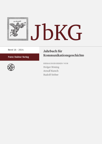 Jahrbuch für Kommunikationsgeschichte 16