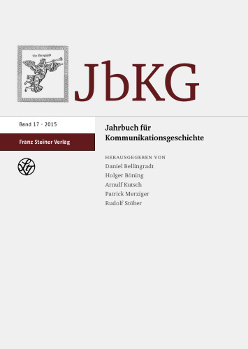 Jahrbuch für Kommunikationsgeschichte 17