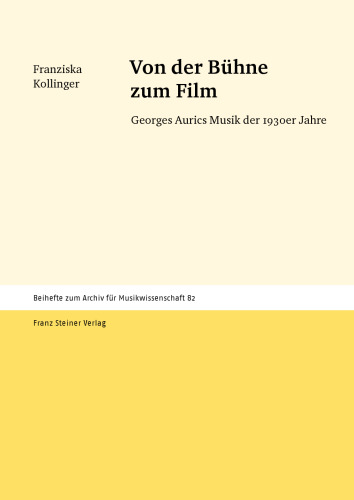 Von der Bühne zum Film: Georges Aurics Musik der 1930er Jahre
