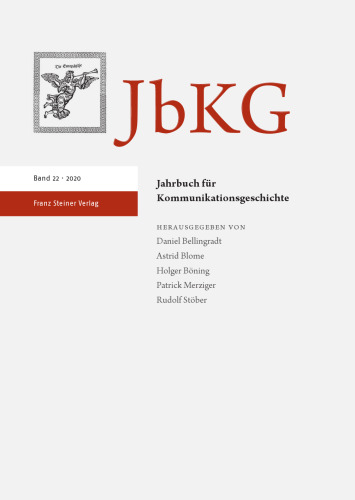 Jahrbuch für Kommunikationsgeschichte 22
