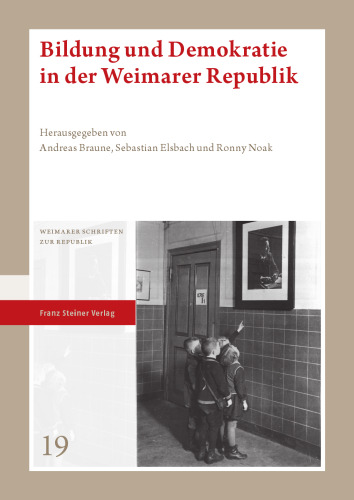 Bildung und Demokratie in der Weimarer Republik