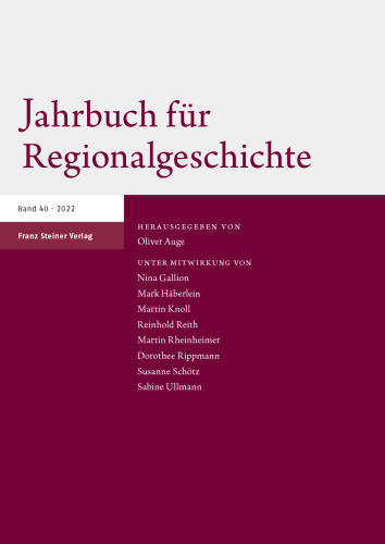 Jahrbuch für Regionalgeschichte 40