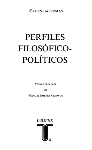 Perfiles filosófico-políticos