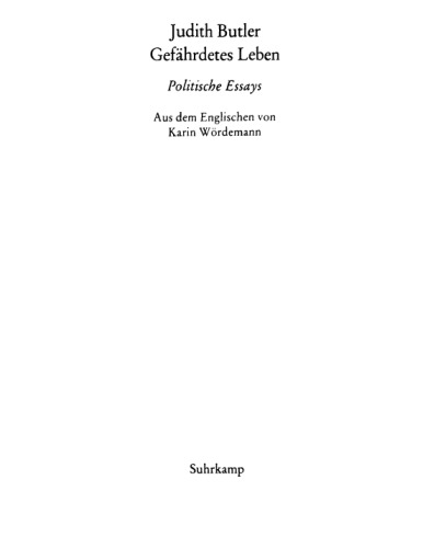 Gefährdetes Leben