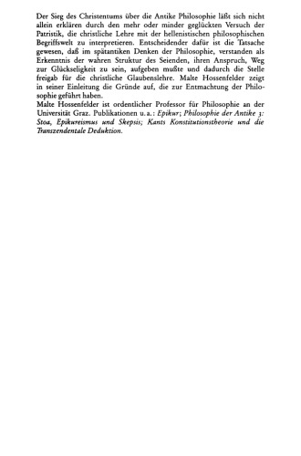 Grundriss der pyrrhonischen Skepsis.