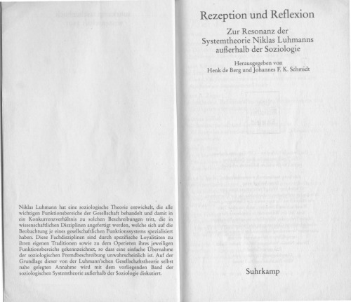 Rezeption und Reflexion