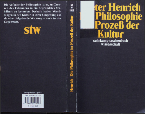 Die Philosophie im Prozeß der Kultur