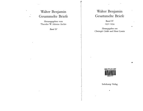 Gesammelte Briefe. 6 Bände: Band IV: Briefe 1931–1934