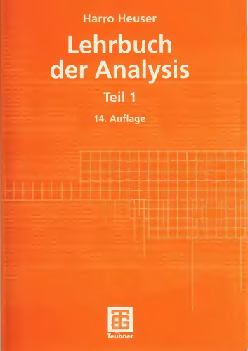 Lehrbuch der Analysis