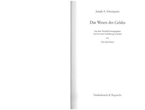 Das Wesen des Geldes: Neuausgabe