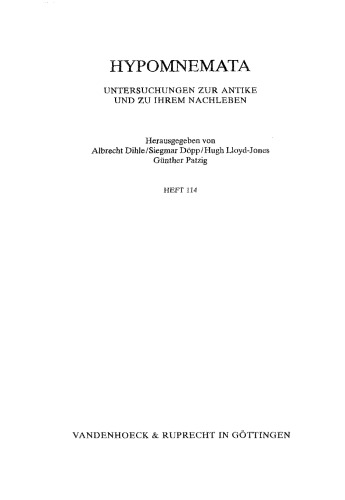 Theocritus, Dioscuri (Idyll 22): Introduction, Text, And Commentary