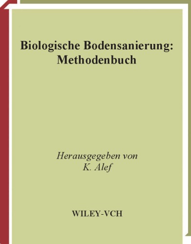 Biologische Bodensanierung Methodenbuch