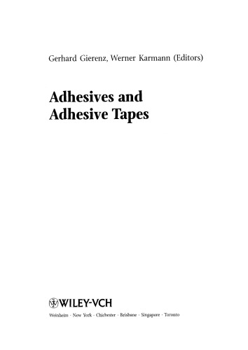 Adhesives and Adhesive Tapes