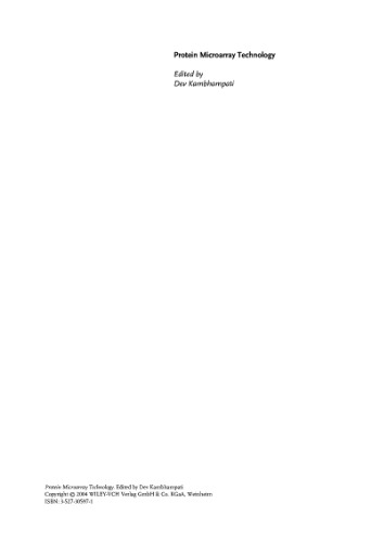 Protein microarray technology