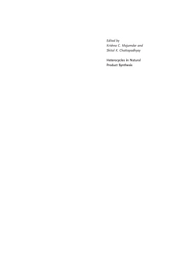 Heterocycles in Natural Product Synthesis