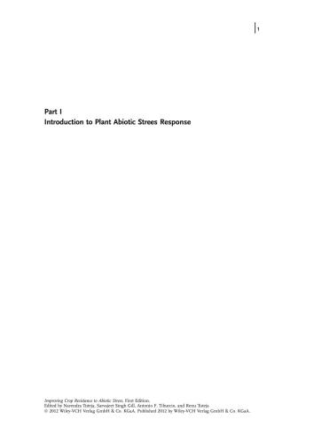 Improving Crop Resistance to Abiotic Stress: Omics Approaches