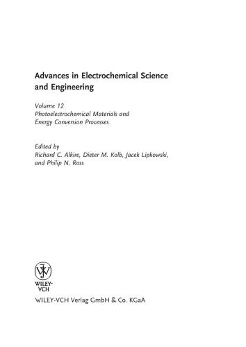 Photoelectrochemical Materials and Energy Conversion Processes