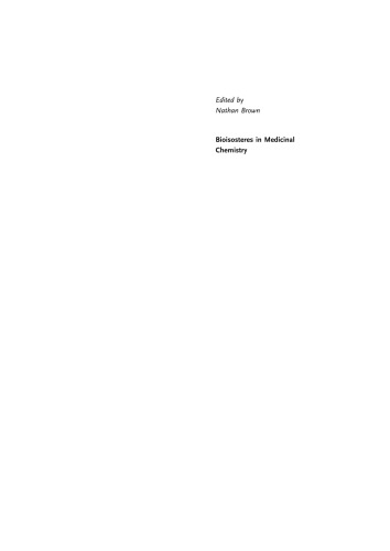 Bioisosteres in Medicinal Chemistry
