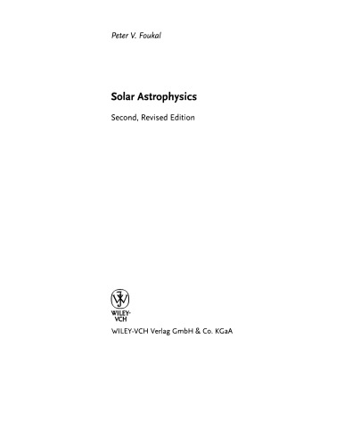 Solar Astrophysics