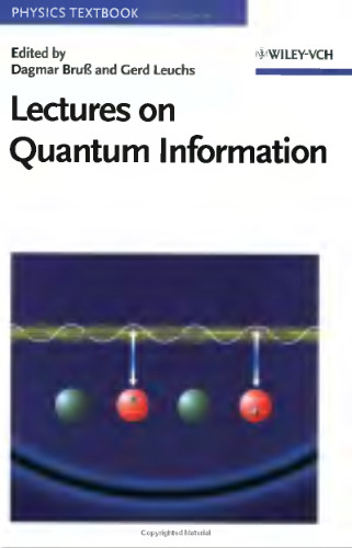 Lectures on Quantum Information
