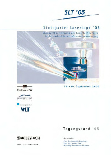 Stuttgarter Lasertage 2005: Tagungsband